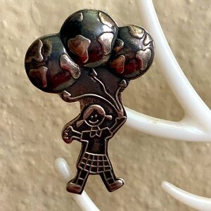 Vintage 925 Mexican Sterling Silver SAVE THE CHILDREN Broach